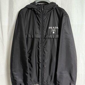 Prada Black Hooded Jacket
